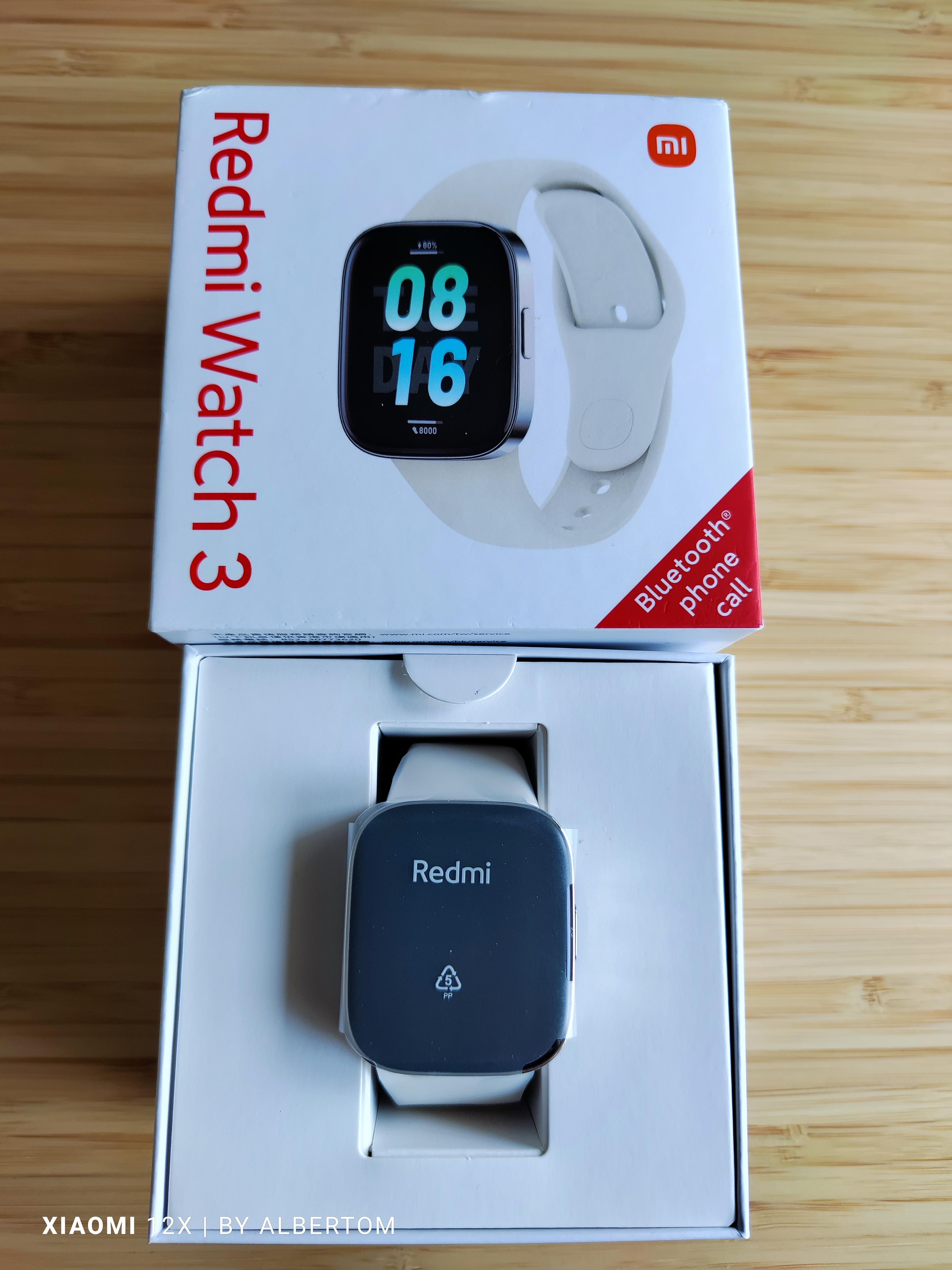 Smartwatch XIAOMI Redmi Watch 3 (Bluetooth - Hasta 12 días de autonomia -  Negro)