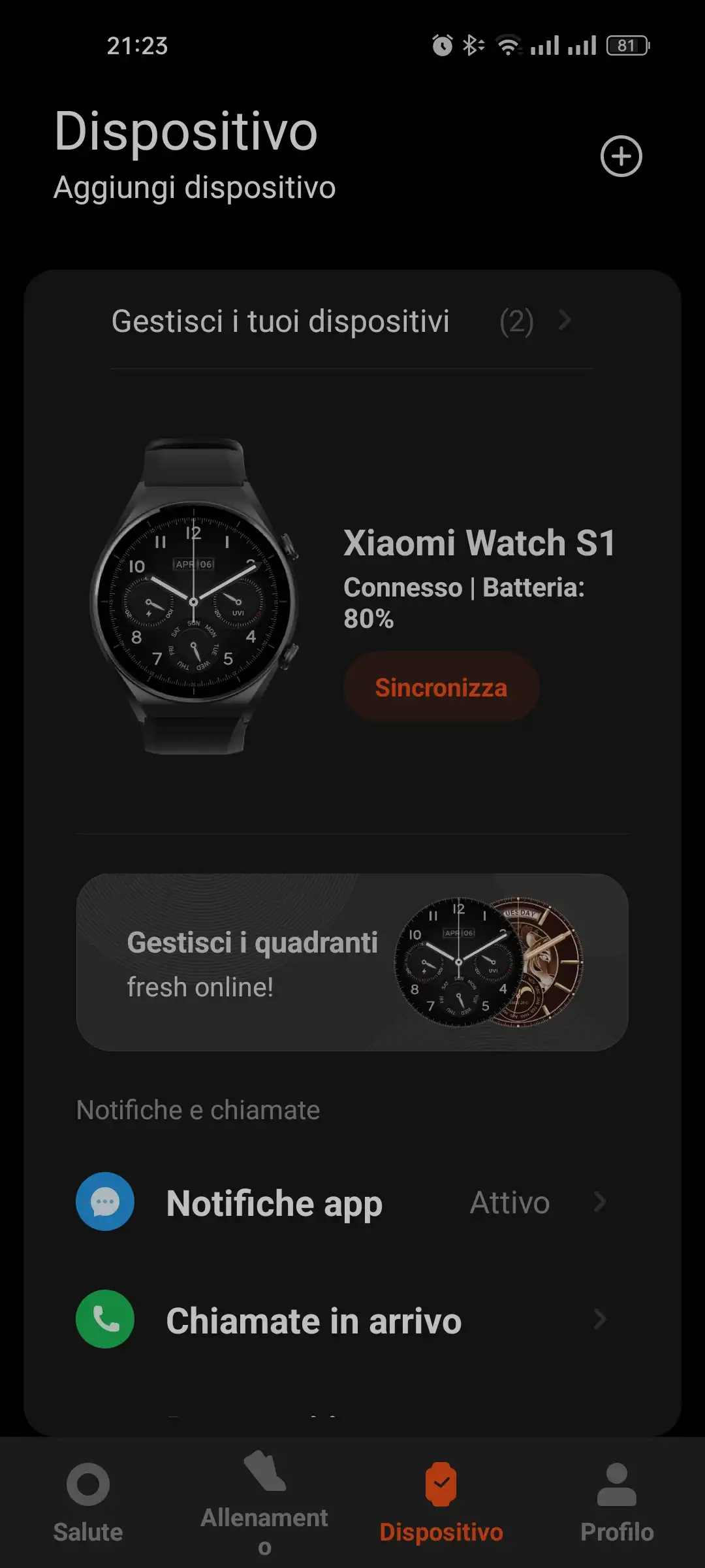 Xiaomi on sale orologio telefono