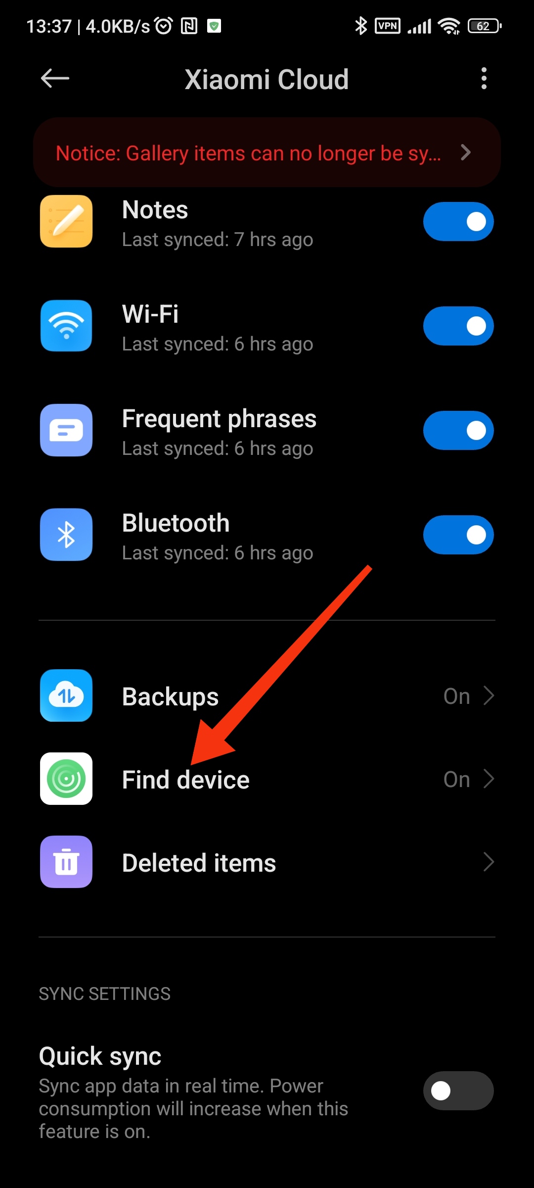 Mi find my device discount